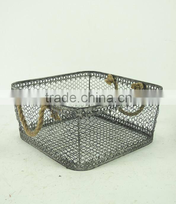 Wholesale vintage decorative kitchen wire basket