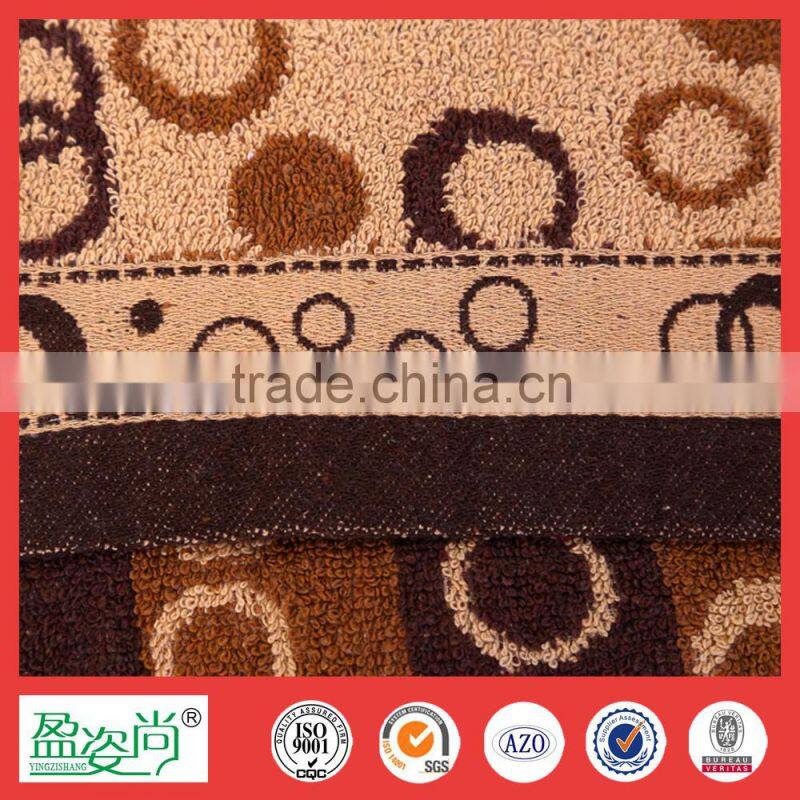 kitchen towel 2015 wholesale hand towel circle patten cotton towel jacquard face towel