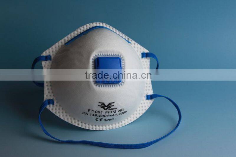 FFP2 V dust mask respirator with CE certificate