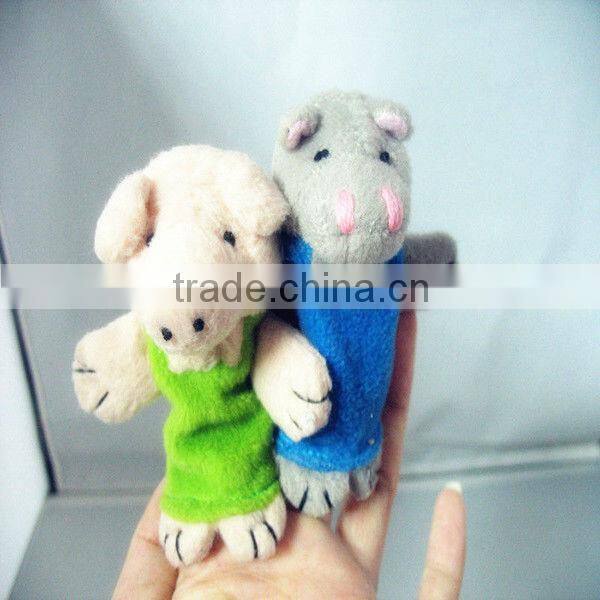 Animal Image Plush Finger Puppet