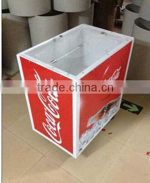 barrel cooler commercial beverage portable cooler with universal wheels