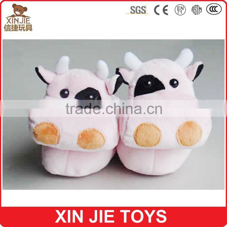 customize kids indoor plush slippers cute plush slippers chilren winter indoor slippers