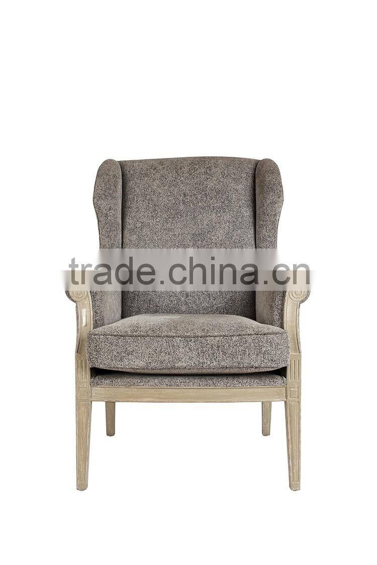 Antique upholstery salon chair wooden frame