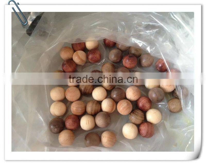 different color painted wooden balls