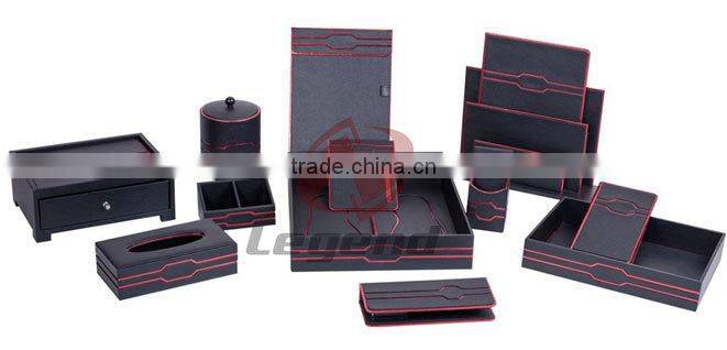Customerized square leather tissue box for sale