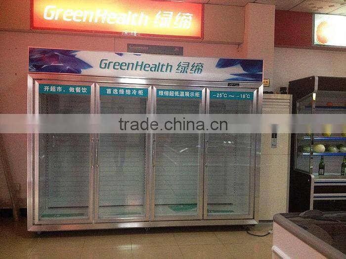 upright display freezer 4 door large display area