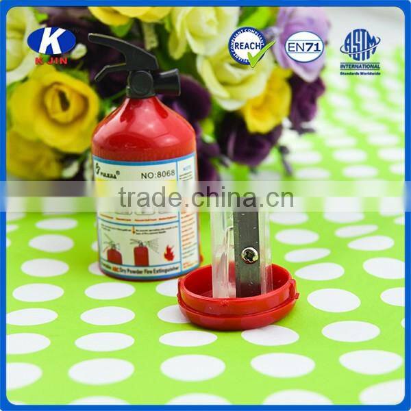 Bulk sale fire extinguisher funny shaped pencil sharpener for kids with cheap price