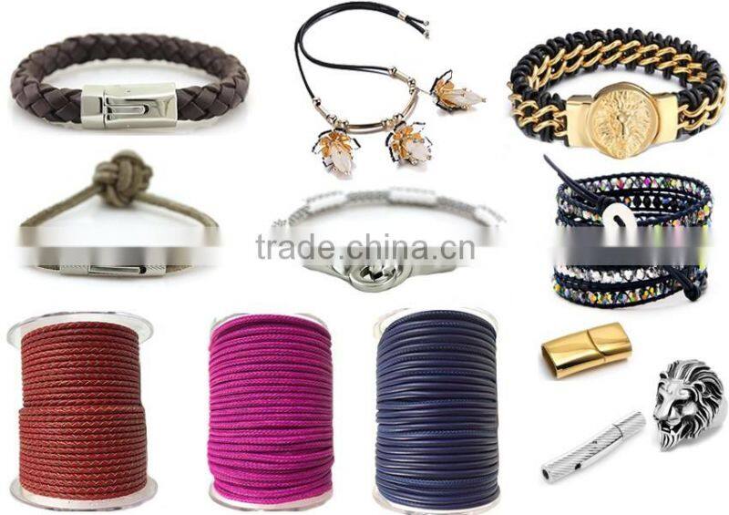 c-shaped stainless steel clasps for leather bracelets closure