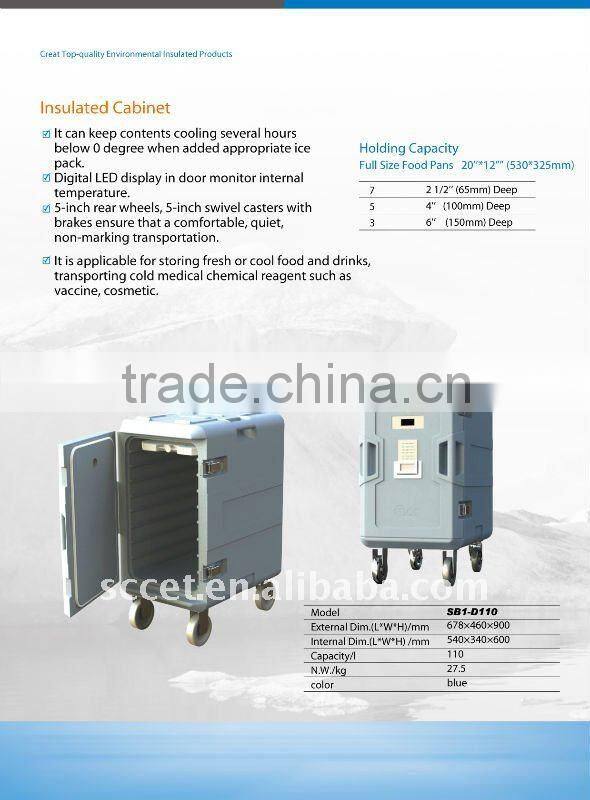 110L Rotomolded Insulated Plastic Food Cabinet