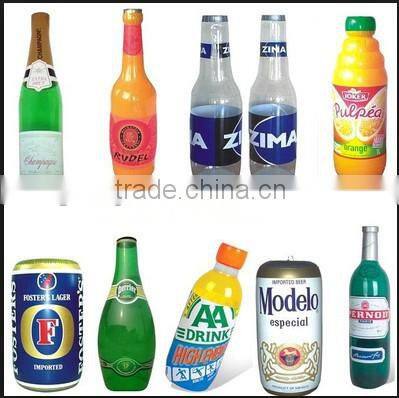 advertising inflatable orange juice bottle