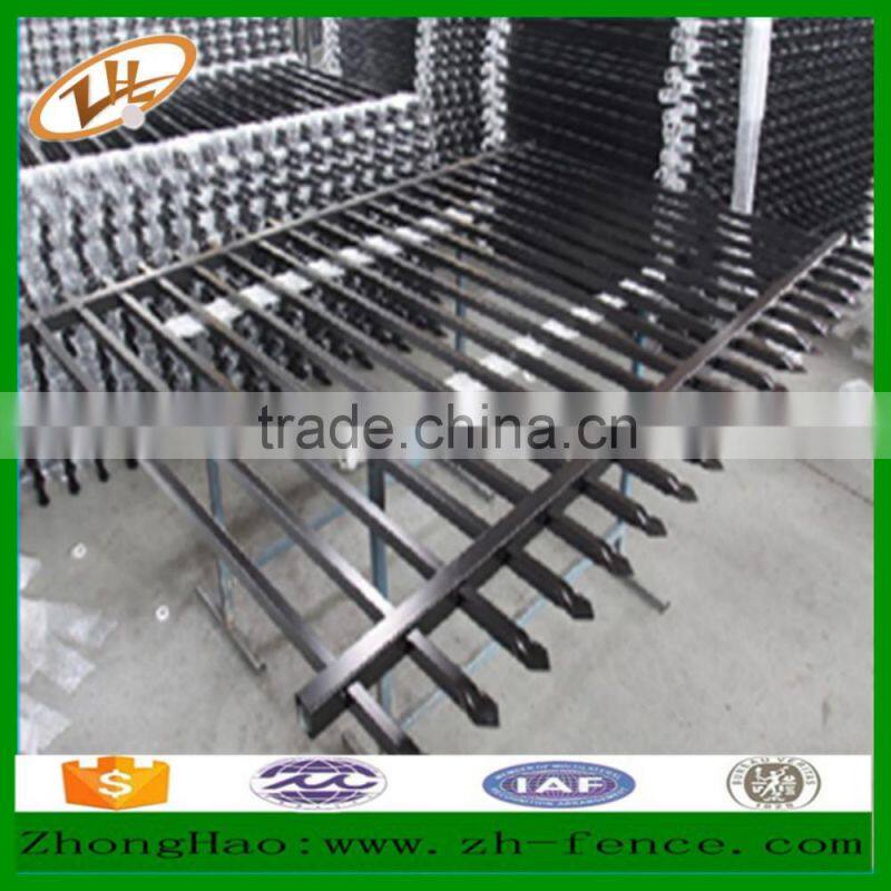 hot dipped galvanized or powder coated zinc steel tubular fence