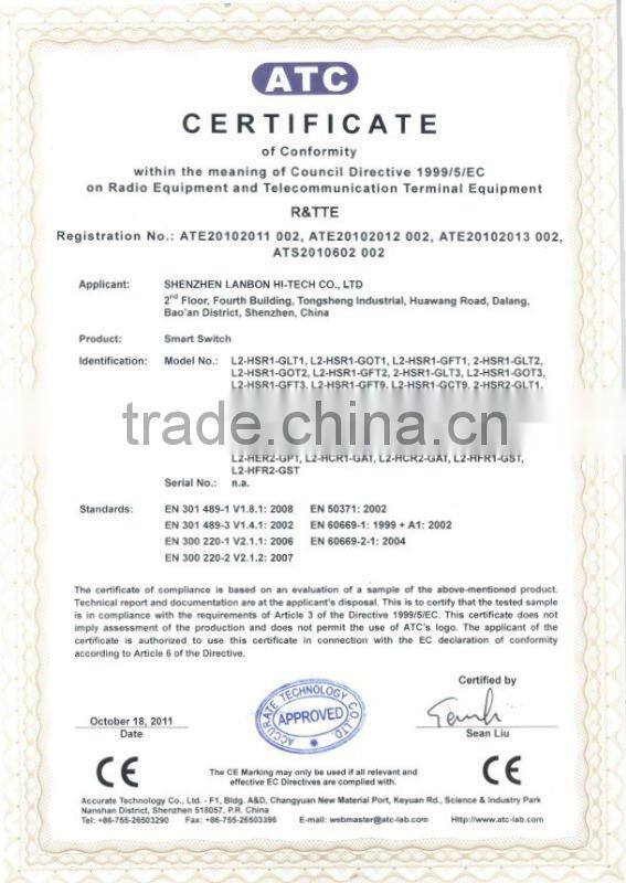 Smart touch switch for home automation system