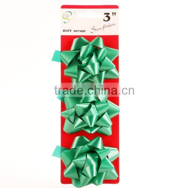 hot sell poly ribbon star bow plastic bow tie for gift