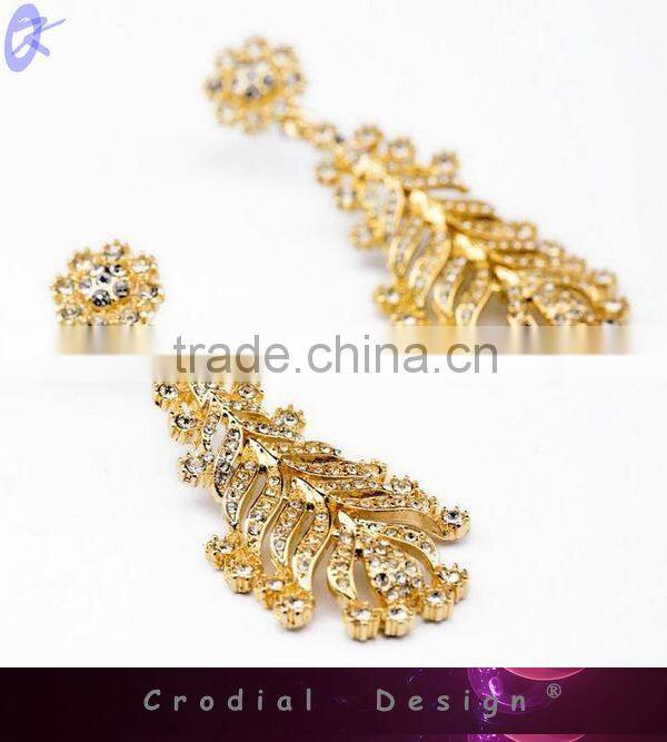 2014 Wholesale Cheap Gold Jewelry High Quality Earrings Designs For Dridal