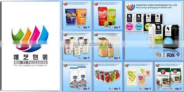 China Supplier Wholesale Flexible Middle Sealed Side Gusset coffee bean pouch with Air Valve