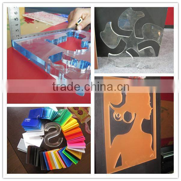 High quality 80W 100w wood acrylic/leather/plywood laser cutting machine with auot focus