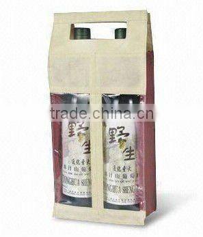 pvc non woven wine gift bag