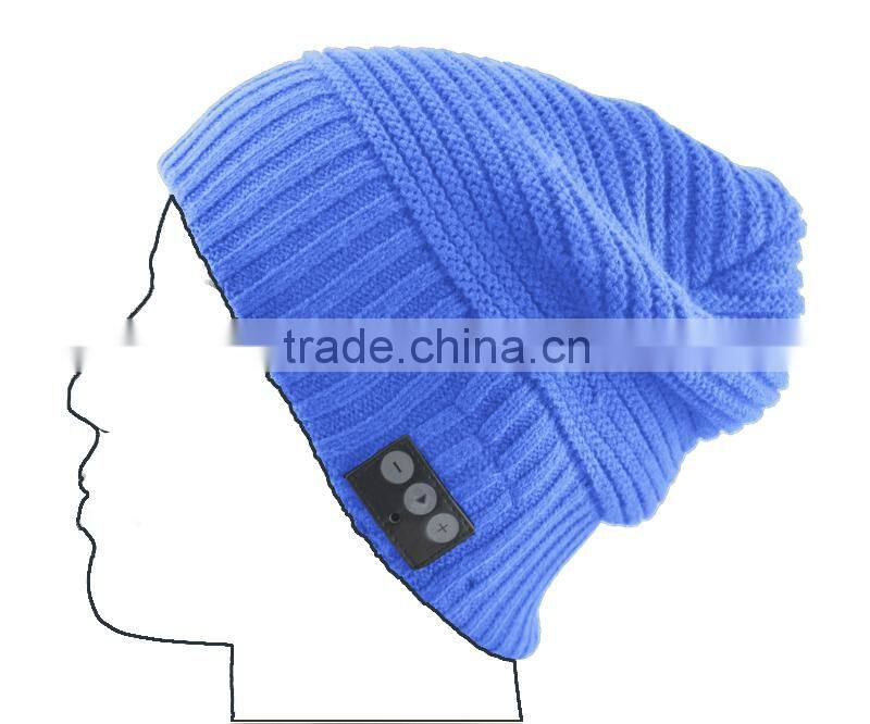 Hot Sale Wirelss Headphone Hats Cap Winter Knitted Bluetooth Beanie