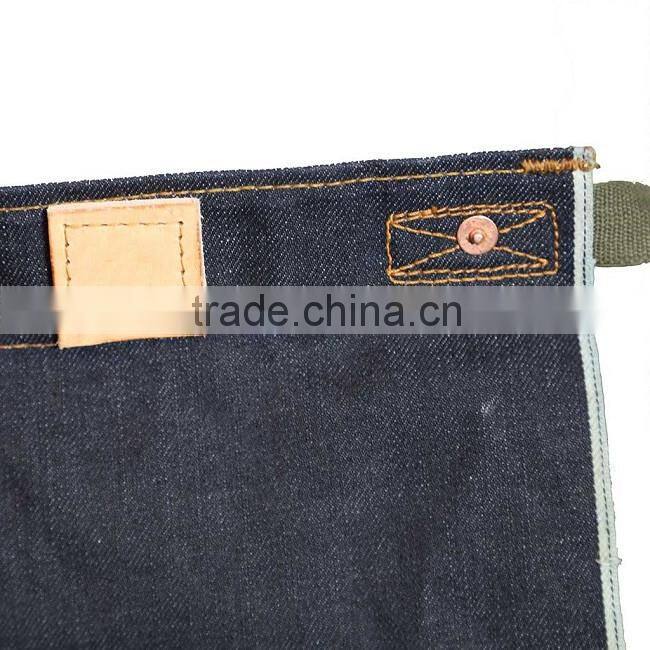 Custom high quality half apron denim with pockets