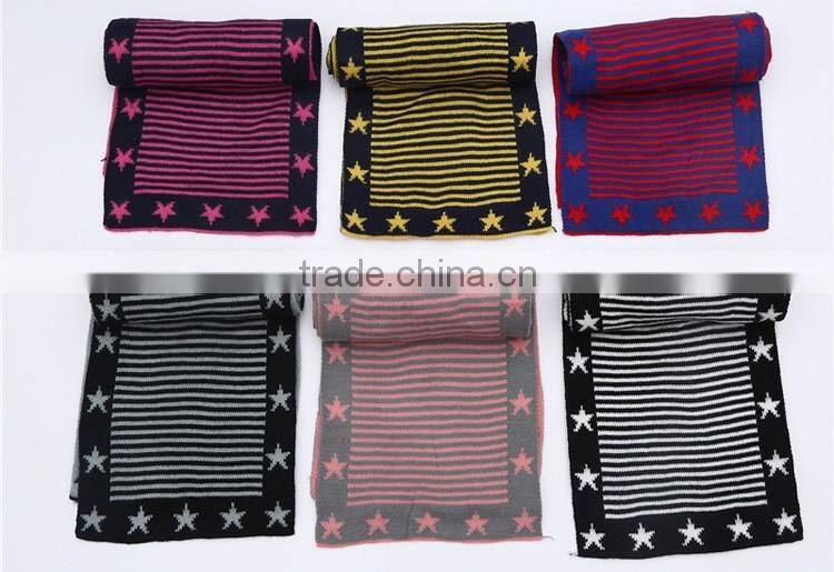 Knitted wool fabric kids scarf wholesale
