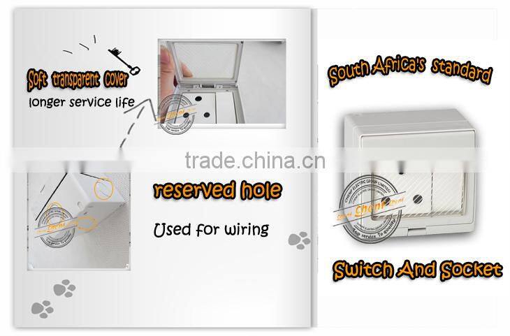 CE Approval Home 220V Waterproof Switch for bathroom