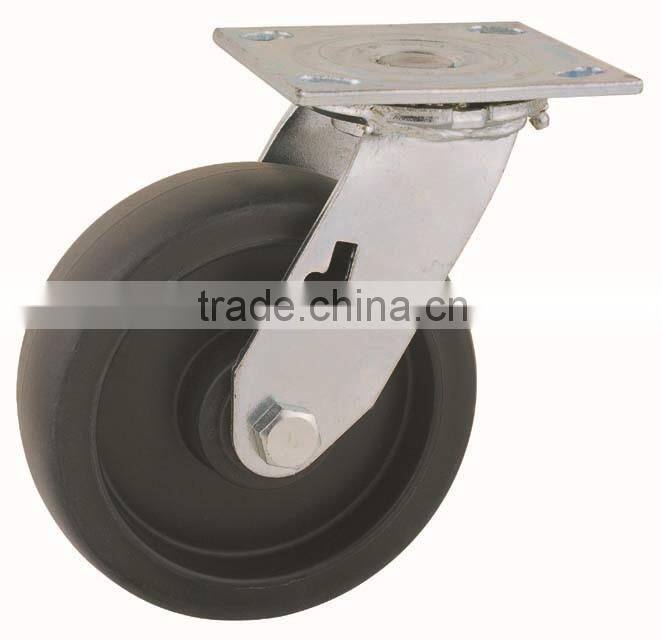 44 Series Double Ball Raceway Structure Top Plate Swivel Black PP Caster