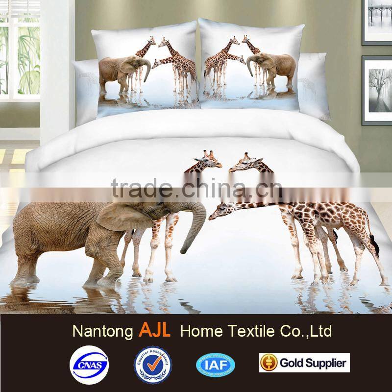 133*72 100% cotton printing animal duvet cover