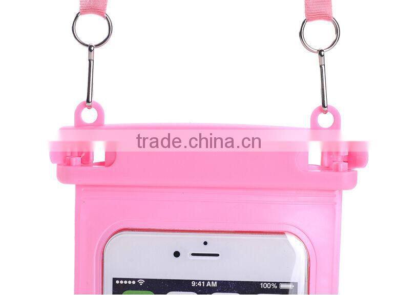 2016 Hot products cuniversal pvc mobile phone waterproof case,