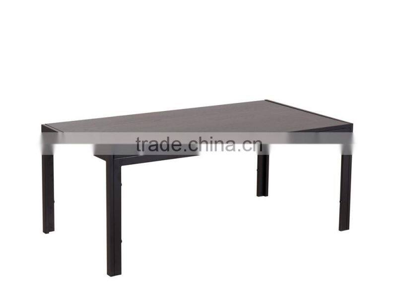 MDF top black modern style dining table sets
