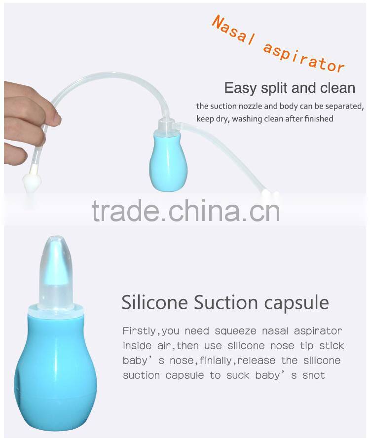 Newest soft silicone nasal aspirator for baby nasal aspirator