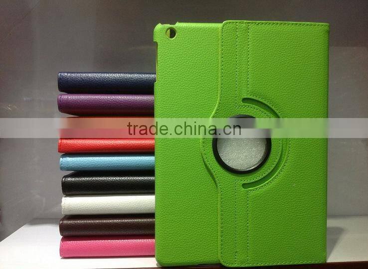 For ipad mini Leather Case/for ipad cover skin stand case smart cover 360 degree rotating leather case for ipad mini