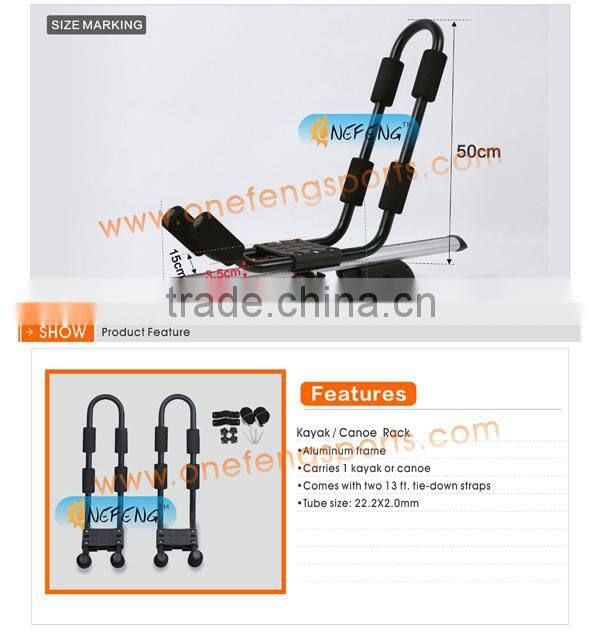 Fold down Kayak Carrier -J Style roof rack