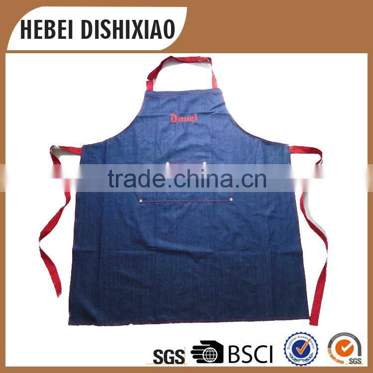 Customize Wholesale Blue Denim Apron Denim Chef Aprons Denim Industrial Aprons