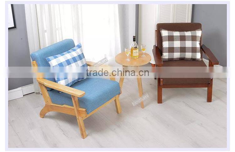 Simple Oak Sofa with Single Double & Three Seats