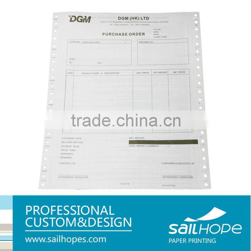 wood pulp carbonless computer paper Dot Matrix Printer Paper