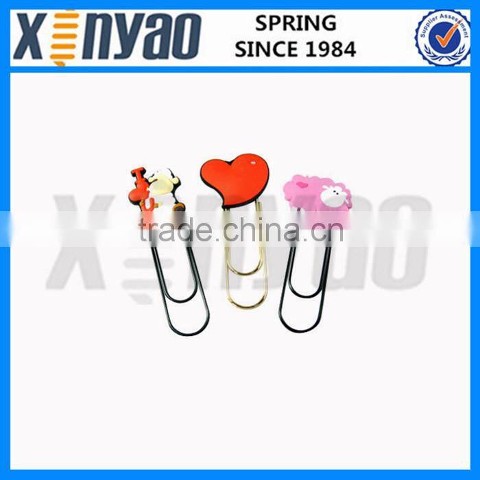 Custom PVC cartoon characters paper bookmark