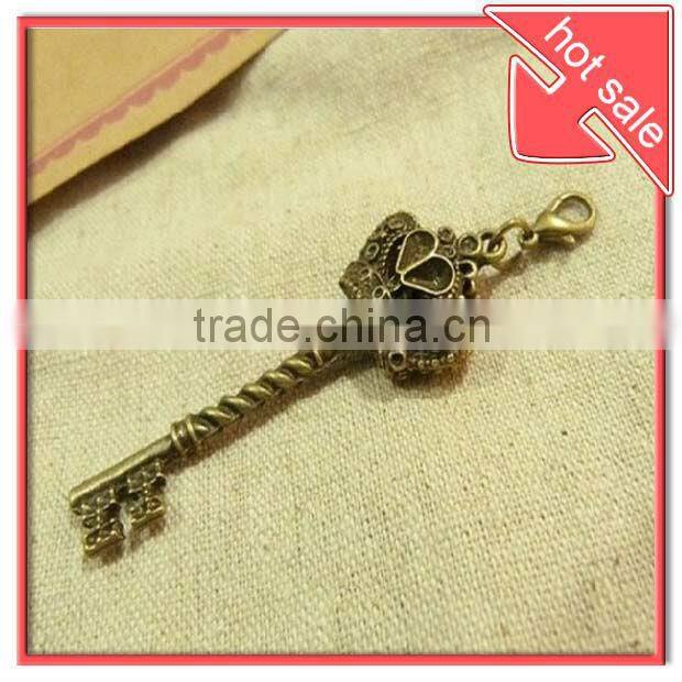 golden metal key for bag small fitting,handbag decorative key fitting ,bag accessory