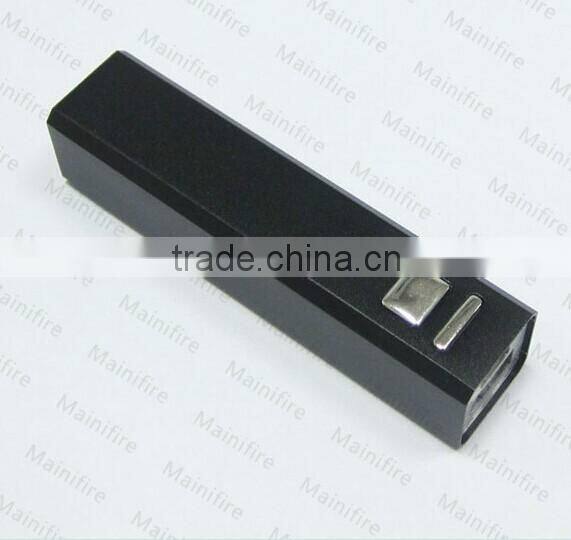 slim aluminium mobile 2000-2600mah power bank Shenzhen factory