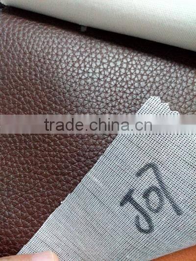 PVC sofa leather with cheapest price,knitting backing
