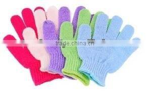 Nylon exfoliating gloves bath mitt