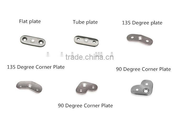 balcony stainless steel railing designe handrail support, handrail saddle, handrail fitting