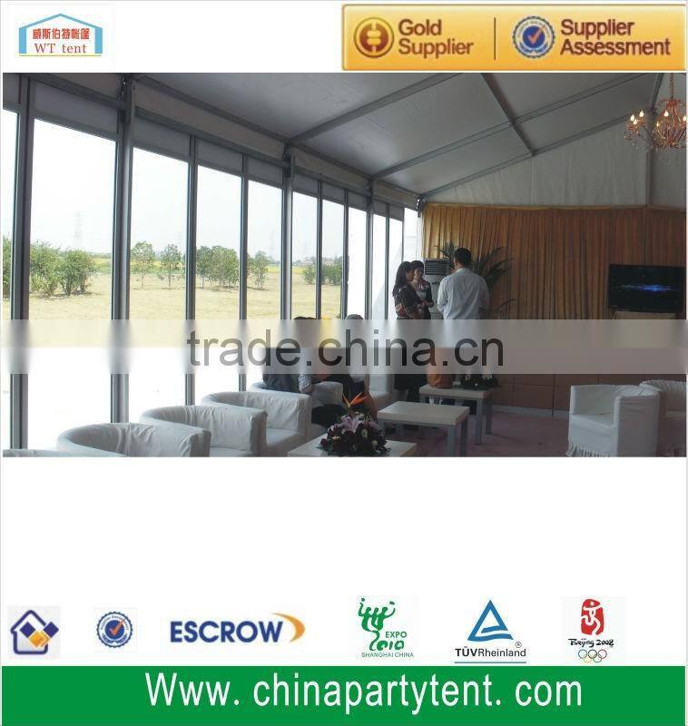 Luxury tent wedding party tent with glass walls