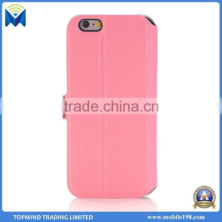 Hot Sale Mobile Phone Case Kickstand Flip Leather Case for Samsung Galaxy S6 Edge Plus