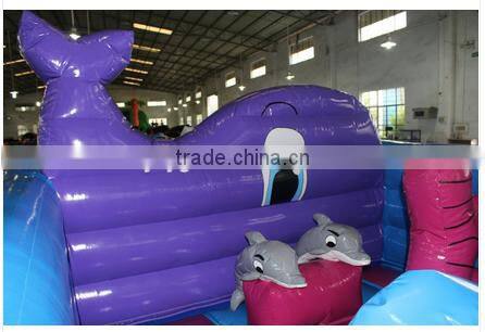 2016 Sunjoy hot sale inflatable whale bouncer for sale