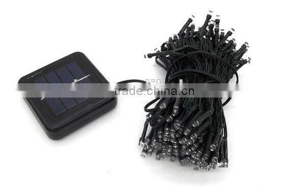 series string xmas decoration light with solar panel for supermarket 10meter 20meter 100meter