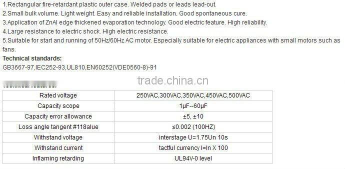 ac motor fan capacitor