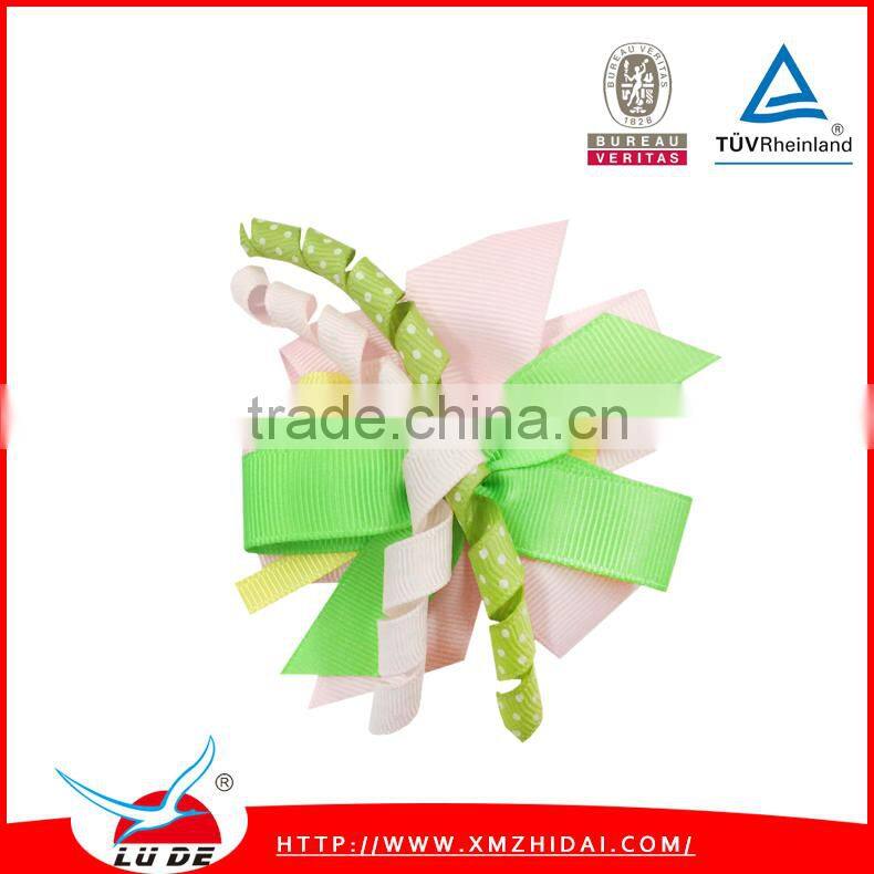 newest design layered corker clips,korker bows, boutique hair bows for wholesale