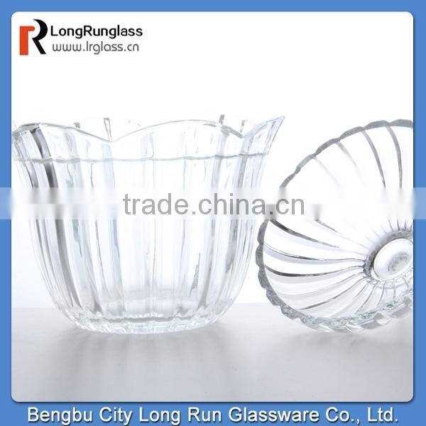 LongRun 180mm Mongolian style medium glass candy dish