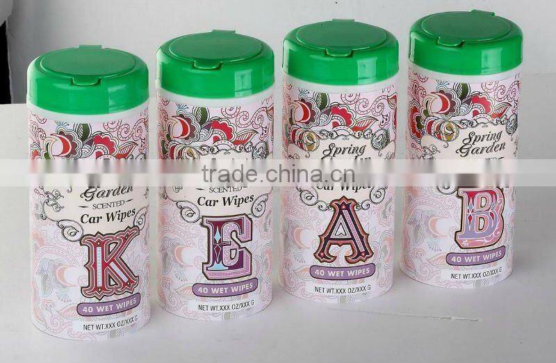 car leather wet wipe, wet cleaning cloth