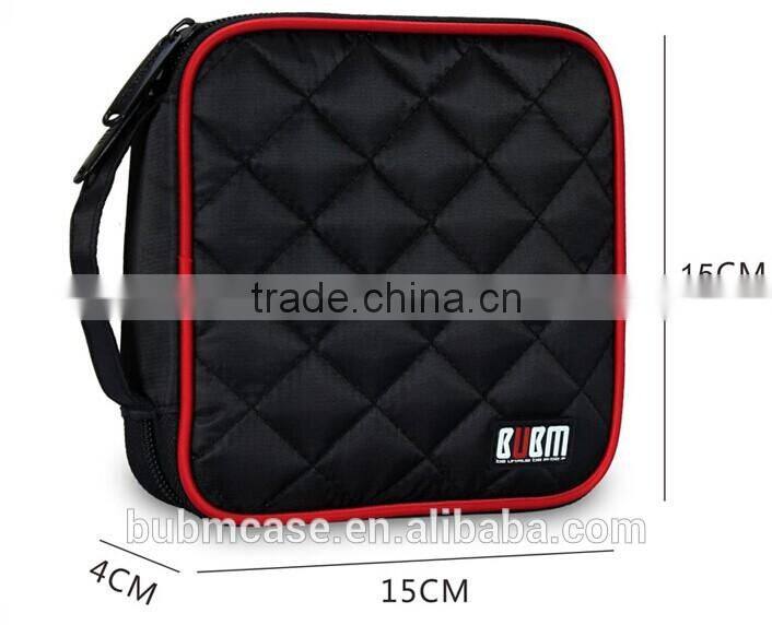 Black 32 Capacity 230D Space Twill PVC Fabric DVD Case CD Holder personalized cd case multi disc dvd cases